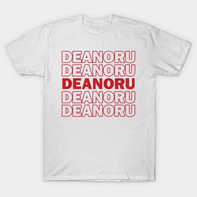 Deanoru Thank You Bag Design T-Shirt by brendalee